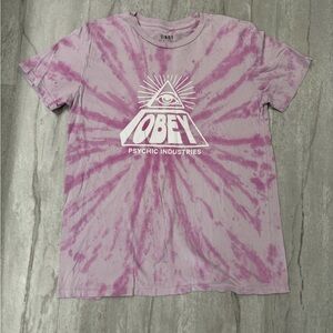Obey Psychic Industries Tie Dye Tshirt